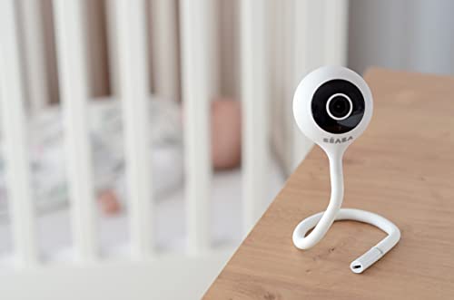 BÉAba - Babyphone Zen Connect, Baby Monitor, Videocamera Full Hd 1090P, Walkie-Talkie, Portata Elevata, Connessione Smartphone E Wi-Fi, Ninnananna, Asta Flessibile, Bianco - 7