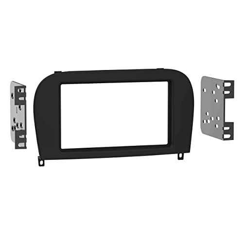 Kit Metra Mercedes SL Class 2003-2008 de instalacion radio doble DIN acabado negro mate 95-8735B
