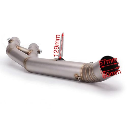 Escape deslizante de 60.5mm para Yamaha MT10 y R1 que mejora el flujo de gases 7