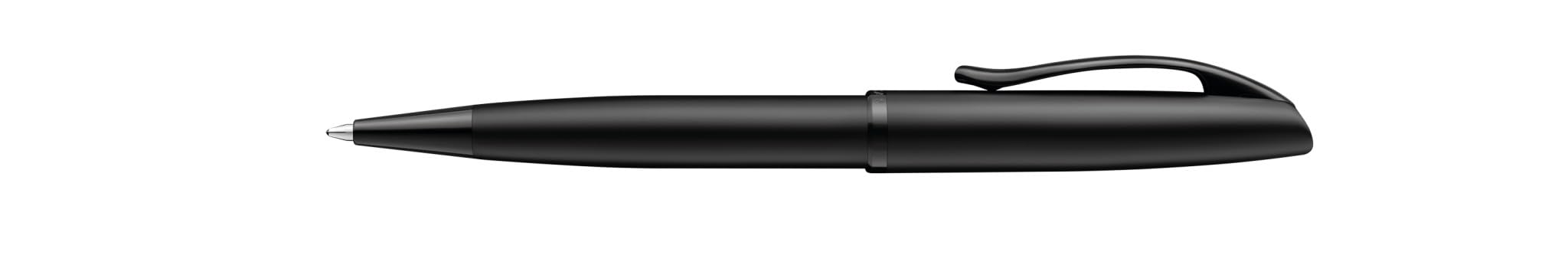Pelikan, Penna Sfera Jazz Noble Elegance In Metallo Carbon, Inchiostro Blu, Con Meccanismo A Rotazione, Indicata Per Documenti Ufficiali, Con Clip Elastica, In Elegante Astuccio Regalo