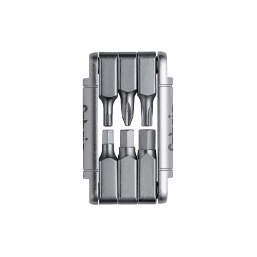 Fabric SixTool - Foldable Multitool for Cycling: 6 in 1 - Hex Keys, Torque, Screwdriver - Compact Bike Repair Tool - Silver - FTL-01