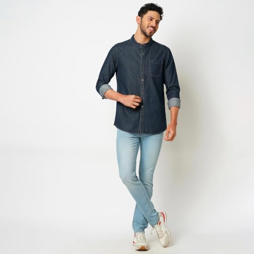 Image of Bombay High Men's Solid Relaxed Fit Shirt