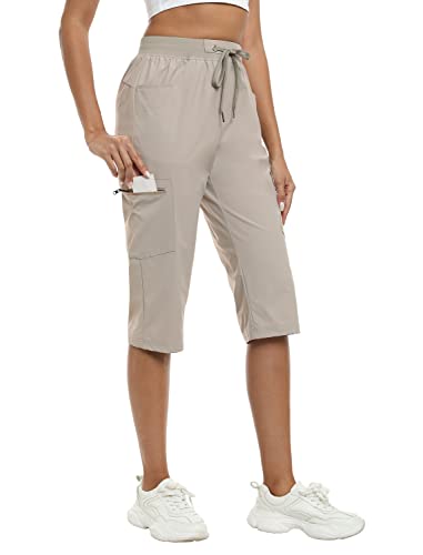 MoFiz Capri Pants for Women Lightweight Ice Cool Capris for Women