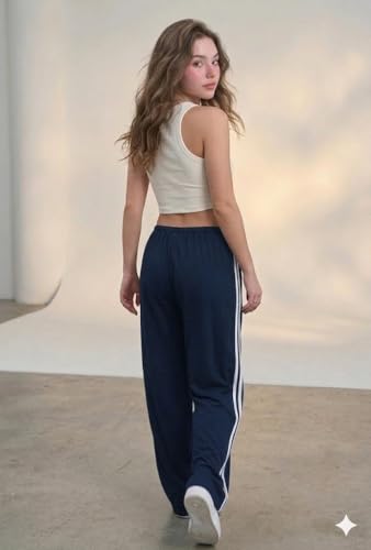 Image of Irana Women Lower Track Pants for Women Cotton Joggers High Waist Stretchable Gym Wear Lounge Pants Ladies Sports Trousers Workout Bottom Wear Casual Running Pants Night Wear Pyjama Lowers
