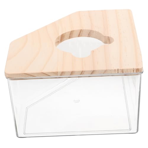 VICASKY Bathroom Container Hamster Accessories Transparent Sand Small Litter Hamster Bath Bathing Hamsters Hamster and Accessories Pet Cage Bathroom Hamster Supplies Acrylic