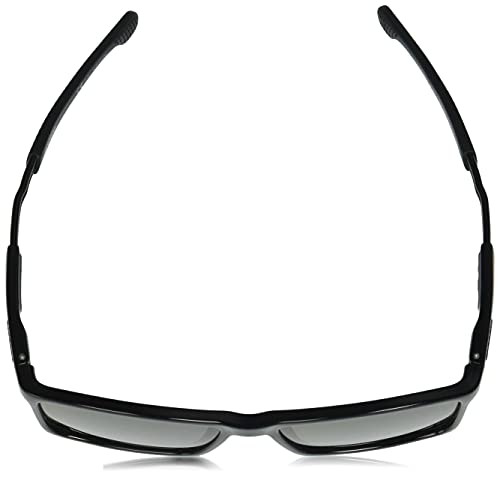 Carrera Men's 4016/S Rectangular Sunglasses, Black/Polarized Gray, 55mm, 16mm4