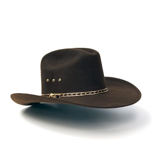 Western Express Faux Felt Finish Cowboy Hat - Cattleman Style with Stylish Gold Hat Band | Kids' Cowboy & Cowgirl Hat4