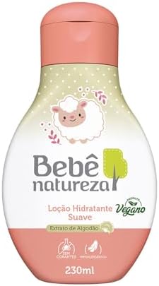 Bebê Natureza Loção Hidratante Suave Extrato de Algodão 230ml