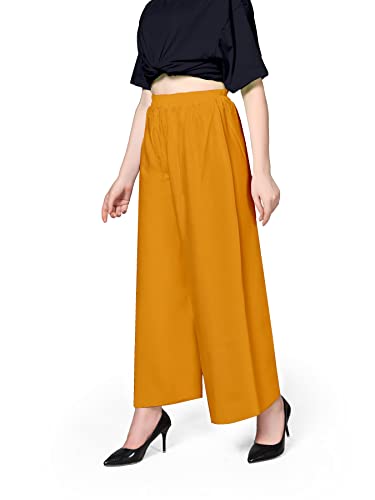 Image of Pranjal Women's Premium Regular Fit Rayon Palazzo - Free Size, Fits Up to 2XL, Stylish & Comfortable (Plazo P)