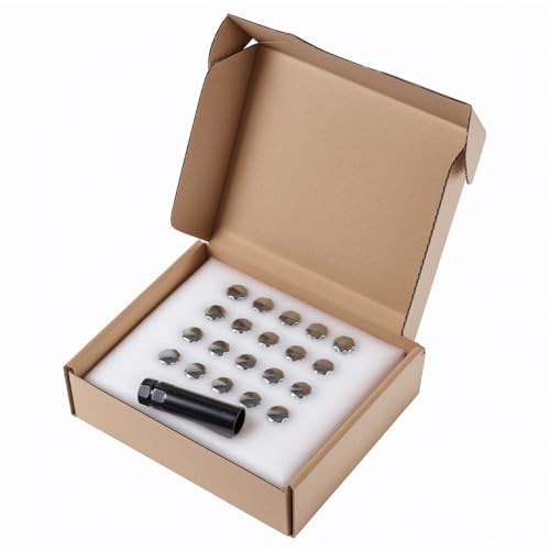 Image of M14x1.5 Lug Nuts 14x1.5 7 Spline M14 x 1.5 Chrome Lug Nuts 2 inch Tall Set of 20 Pack 14mmx1.5 Acorn Aftermarket Wheel Lug Nut