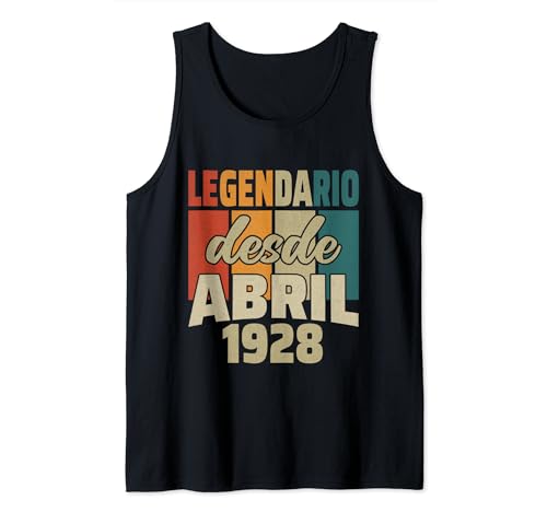 Legendario Desde Abril 1928 - Cumpleaños 96 Años Camiseta sin Mangas