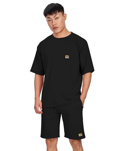 Image of SHODOX Men's Solid Relaxed Fit T Shirt and Shorts Set | Casual Summer Wear | Comfortable Stylish Outfit for Men