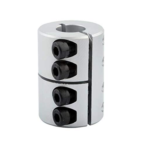 TEYWET Coupler Spider Rigid Shaft Coupler L40 D25 6.35 8 10 12 14mm for CNC Servo Stepper Motor Metal (Inner Diameter : L45xD40 20 20)