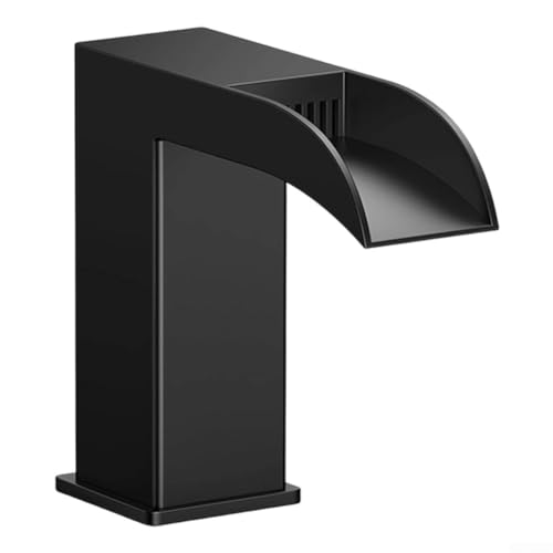 Robinet carré à double commande évite les éclaboussures grâce au bec cascade pour lavabo - 7