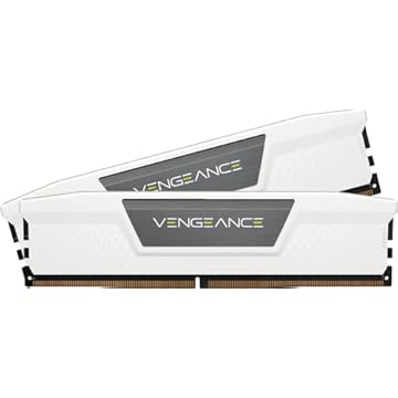 CORSAIR Memória de computador Vengeance DDR5 RAM 32GB (2x16GB) 6000MHz CL36 Intel XMP iCUE - Branco (CMK32GX5M2E6000C36W)