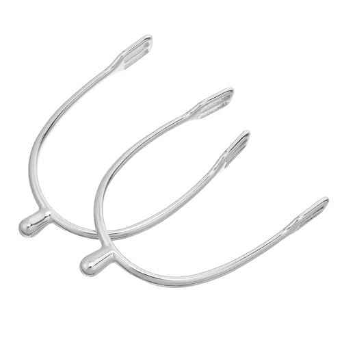 DIYEAH Espuela de Caballo de Aleación de Zinc Resistente con Decoración Brillante, Equipo Ecuestre Femenino Ergonómico para Montar, Accesorios de Aparejos Western para Botas y Uso