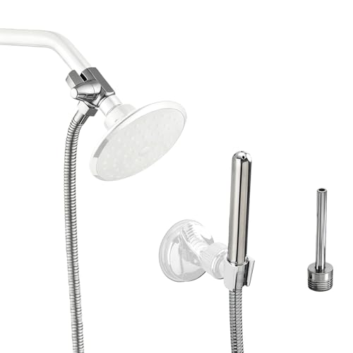 Professional Shower Enema Kit for Personal Hygiene 6FT Stainless Steel Douche System with 2 Smooth Nozzles & Water Flow Control Easy Install for Men and Women