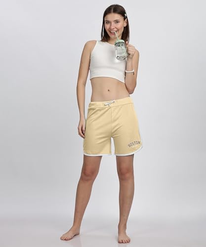 Image of SHODOX 100% Cotton Women Casual Shorts - Printed Short for Gym, Yoga, Cycling, Dance, Summer - Regular Fit (Pack of 2)