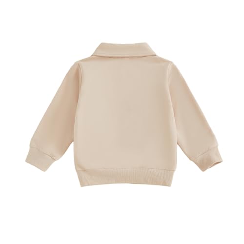 Toddler Boy Pumpkin Sweatshirt Fall Long Sleeve Lapel Collared Button Pullover Tops Kid Infant Baby Halloween Clothes4