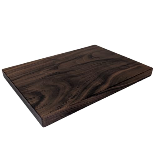 Tabla de cortar rectangular de madera nogal 27.9x22.9x2.8 cm miniatura 1