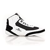 SCRAPLIFE Ascend One David Taylor Mens Wrestling Shoes, Champion Designed. Lightweight and Flexible with Inner Sock Cushion for Wrestling, Boxing & Weight Training (8.5 WHT/BLK)