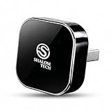 SHALOM TECH 2-in-1 Wireless CarPlay & Android Auto Adapter, Wired to Wireless Adapter for Factory Wired CarPlay Vehicles, 5.8GHz WiFi, Bluetooth 5.3, Fast Auto-Connect – Black