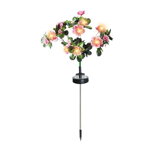 Flores artificiales exteriores con 56 luces LED solares que no se marchitan nunca