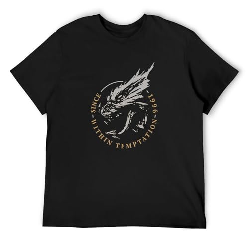 Fashion T-Shirt Within Temptation Dragon 1996 Black XL