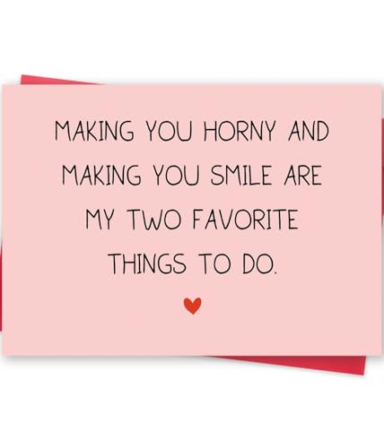 Missonemi Funny Valentines Day Gifts for Him Her, Valentines Day Card, Sexy Valentine's Day Gifts for Boyfriend, Naughty Birthday Card for Men, Anniversary Card for Husband, Vday Card, Love Card