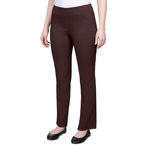 Ruby Rd. Womens Womens Mid-Rise Pull-on Straight Solar Millennium Tech Pant3