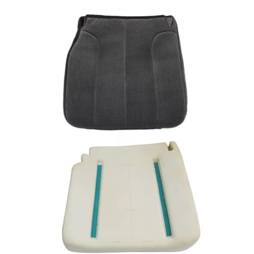 GXARTS Cloth Dark Gray Driver Bottom Seat Cover and Bottom Foam Cushion Compatible with Dodge Ram 1500 2500 3500 2002 2003 2004 2005 SLT SLT Plus Sport Power Wagon Single-Cab Quad-Cab 4X4 2WD