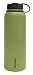 Fifty/Fifty Olive Vacuum-Insulated Stainless Steel Bottle with Wide Mouth - 40 oz. Capacity