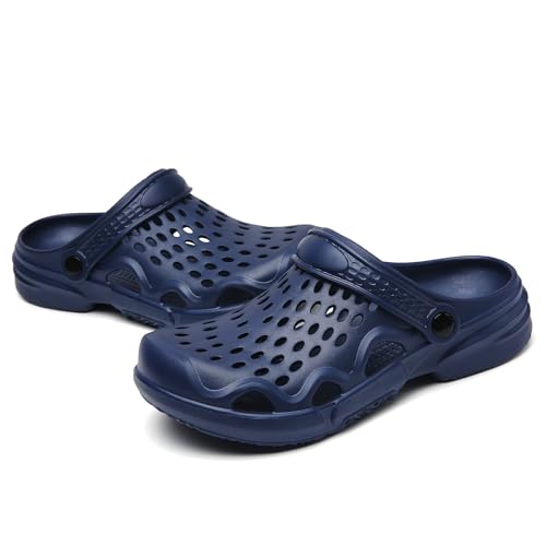 Image of CERYTHRINA Mens Garden Clogs Lightweight Breathable Slip on Sandals Fashions Pool Beach Shoes Non Slip Home Clogs Slippers