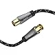 Hama Antennenkabel Koax 1,5 m lang 120 dB (Koax Stecker - Kupplung, Koaxialkabel HD TV, 8K, zur Verbindung von Antennendose zu TV oder Receiver, Metallgehäuse, verstärkter Kabelmantel, 75 Ohm)