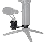 EACHSHOT Universal Extension Bar w/ Triple Cold Shoe 1/4 inch for Gimbal Stabilizer to Mount Video Light Microphone Compatible with DJI OSMO Mobile OM 6 5 4 3 2 Zhiyun Smooth 5S 5 4 Q4 Q3 Q2 Crane M2