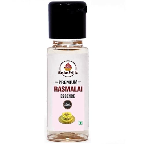 Image of Bakefrillz Food Flavour Essence for Cake Baking, Ice creams, puddings, cookies, essence for cake making, 30 ml (Rasmalai)
