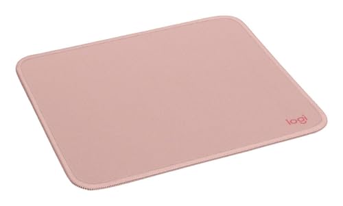 Logitech Mouse Pad - Studio Series, per Computer con Base in Gomma Antiscivolo, Scorrimento Facile, Resistente agli Schizzi, Materiali Durevoli, Portatile, Design Moderno - Rosa