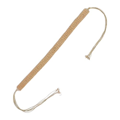 PartyKindom Boho Wooden Beads Belt for Women Fashion Waistband for Dresses Unique Style Decorative Beaded Belt for Casual Formal Occasions