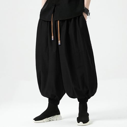 Pantalon chinois homme en lin de qualité supérieure coupe casual - 3