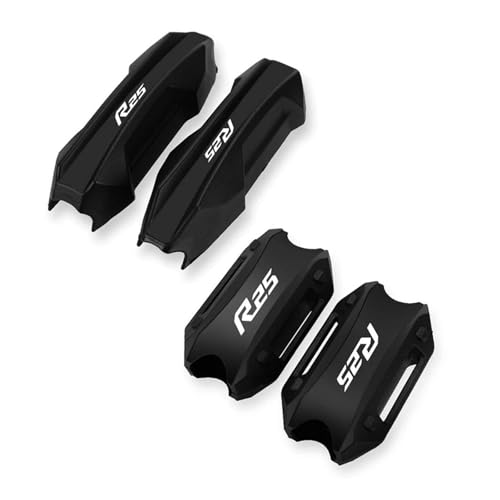 エンジンガードブロック Forヤマハ YZF-R25 YZFR25 YZF R25 2015-2025 25MM エンジンバンパー保護ブロック(Black4-4PCS)