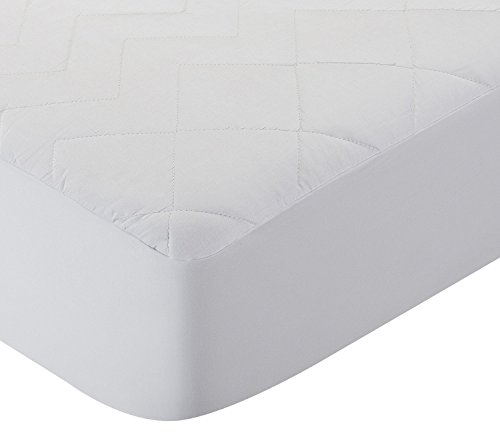 Pikolin Home Protector de colchón acolchado cubre colchón, antialérgico, antiácaros, antibacterias y antimoho, transpirable, 100% algodón, 90 x 190/200 cm, cama 90