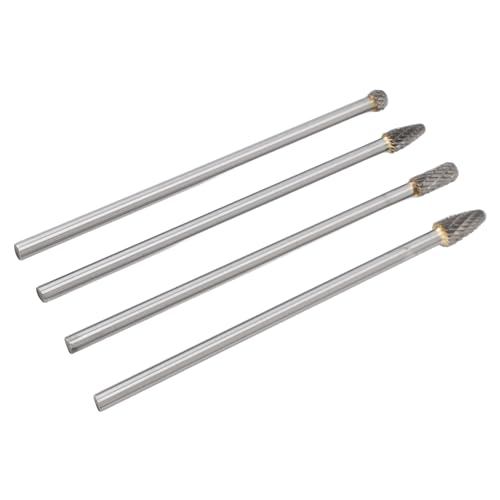 Set de 4 fresas rotativas de carburo de tungsteno 6mm miniatura 2
