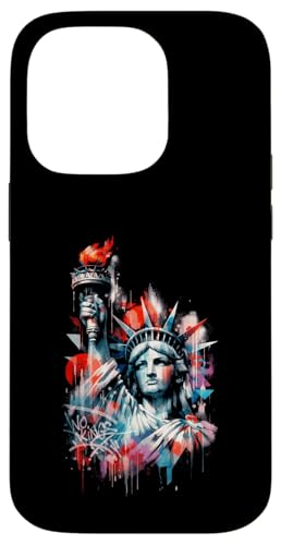 Resist Statue Liberty Cat Equality Retro Edgy Subtle Protest �X�}�z�P�[�X iPhone 14 Pro �p