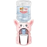 LUOZZY Mini Water Dispenser Toy for Kids Animal Water Machine Toy for Kids Water Dispenser Dollhouse Toy (Rabbit)
