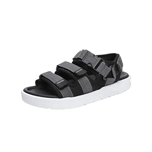 Casual Shoes Men Sandals Gladiator Sandals Toe Platform Outdoor Beach Sandal Footwear Black(40)