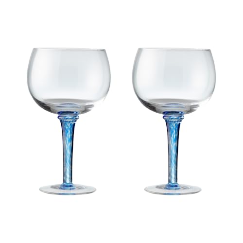 Denby Juego de 2 vasos de ginebra imperial azul