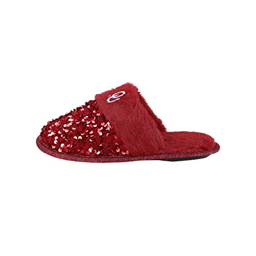 FOCO Women's NCAA College Team Logo Ladies Sequin Fashion Slippers4