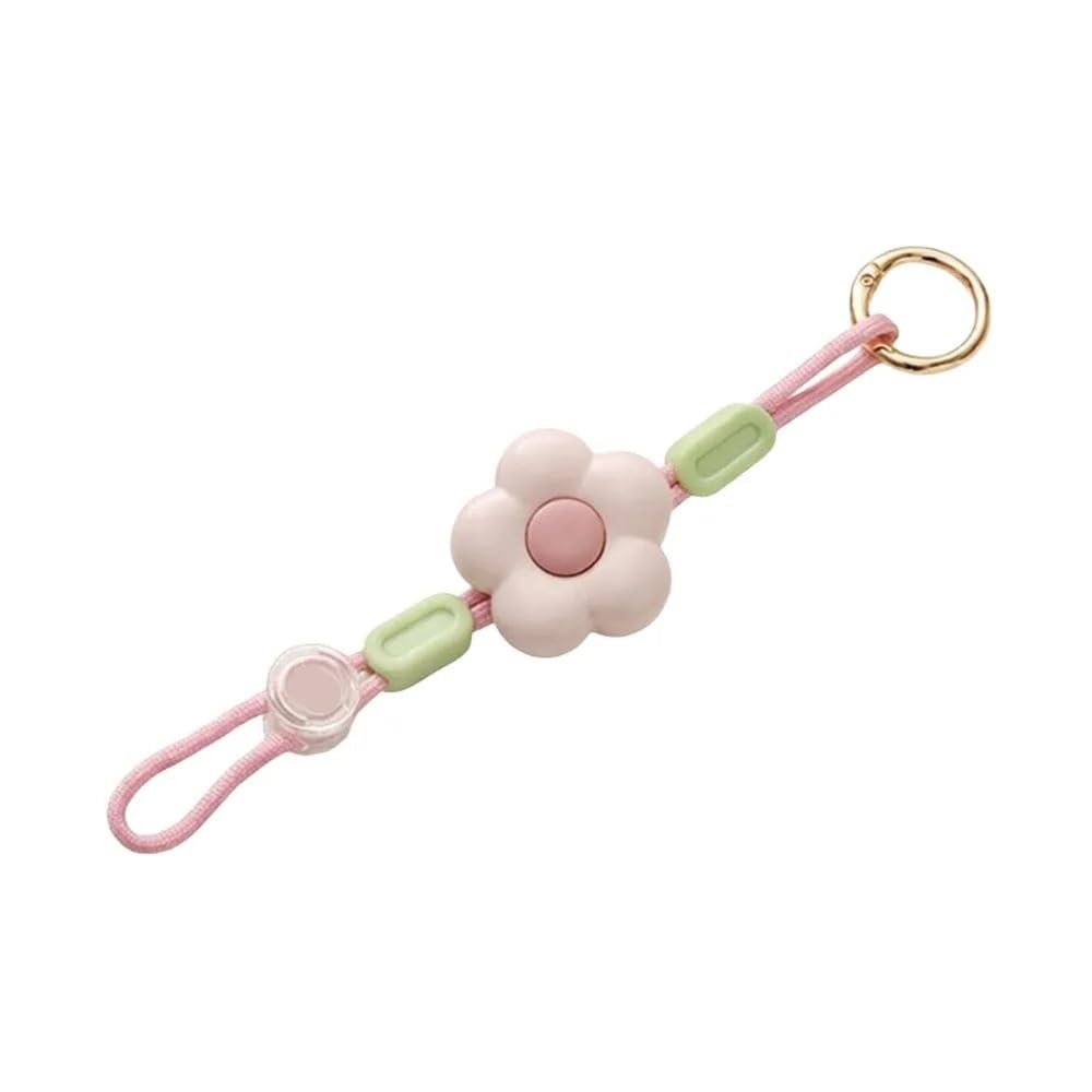 3Pcs Adjustable Flower Shaped Hat Clips, Portable Multifunctional Hat Fastener Clips for Travel Backpack Water Bottle Strap Decoration(Pink)