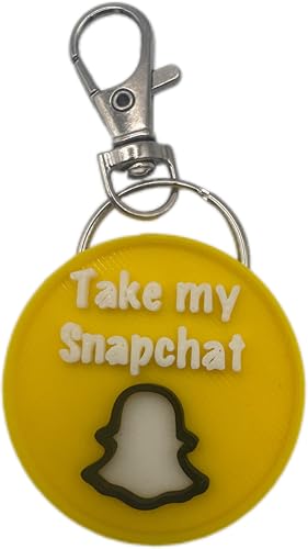 Porte-clés NFC Snapchat personnalisable - Étiquette...