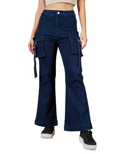 Image of Dolce Crudo Women's Bootcut High Rise Regular Stretchable Denim Jeans